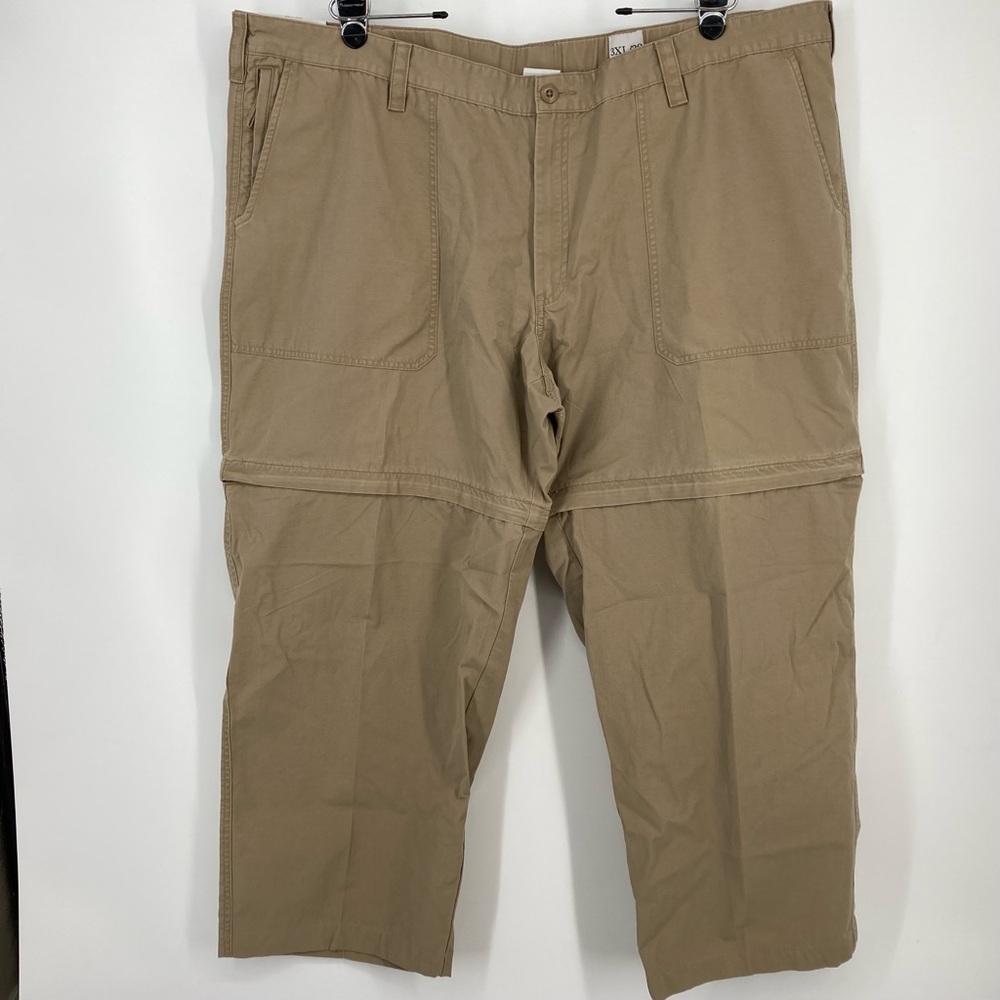 NWT World Wide Sportsman Men's Pants Cotton Tan Size 3XL/28" Convertible Outdoor